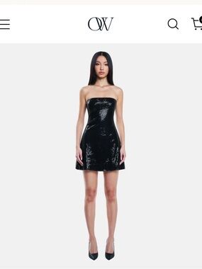 NWT Maya Sequin Mini Dress - Black